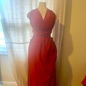 A-line halter dress from JJ’s House.